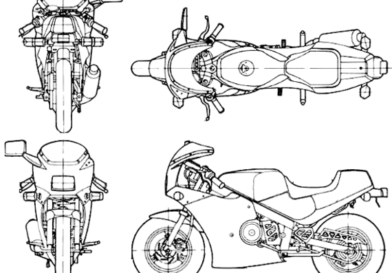 Мотоцикл Suzuki 50 GAG - чертежи, габариты, рисунки