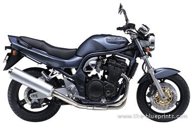 Мотоцикл Suzuki Ban 1200 - чертежи, габариты, рисунки