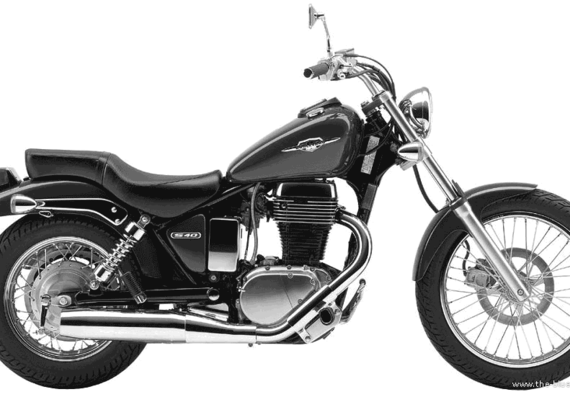 Мотоцикл Suzuki Boulevard S40 (2006) - чертежи, габариты, рисунки