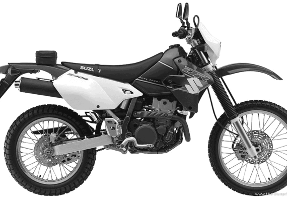 Мотоцикл Suzuki DR Z400 (2001) - чертежи, габариты, рисунки
