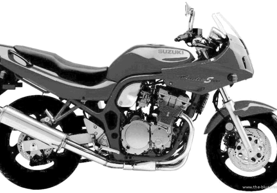 Мотоцикл Suzuki GSF600S Bandit (1997) - чертежи, габариты, рисунки