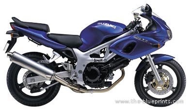 Мотоцикл Suzuki SV 650 S - чертежи, габариты, рисунки