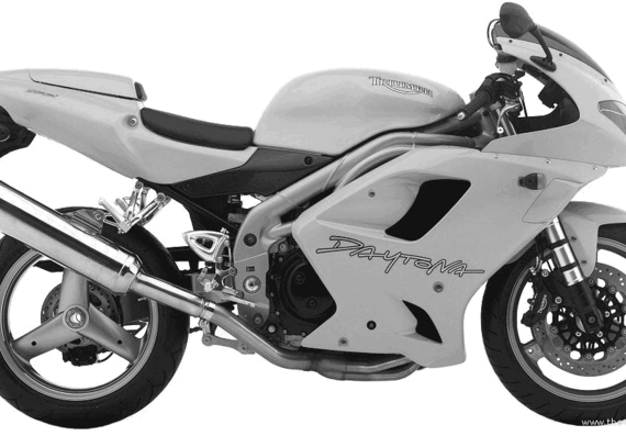 Triumph Daytona 955i motorcycle (2004) - drawings, dimensions, pictures