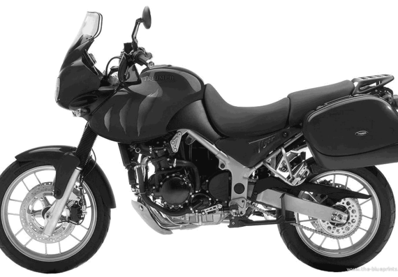 Triumph Tiger motorcycle (2005) - drawings, dimensions, pictures