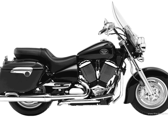 Мотоцикл Victory Touring Cruiser (2005) - чертежи, габариты, рисунки
