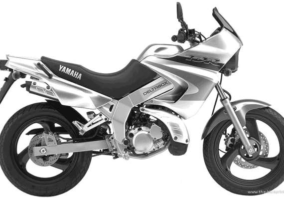 Мотоцикл Yamaha TDR125 (2001) - чертежи, габариты, рисунки