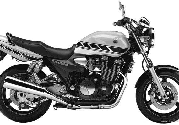 Yamaha XJR1300 motorcycle (2006) - drawings, dimensions, pictures