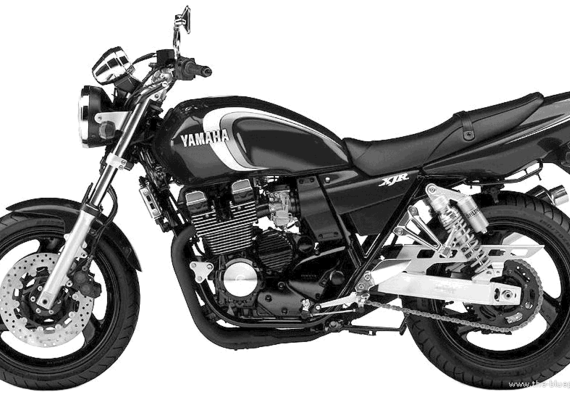 Мотоцикл Yamaha XJR400R (2005) - чертежи, габариты, рисунки