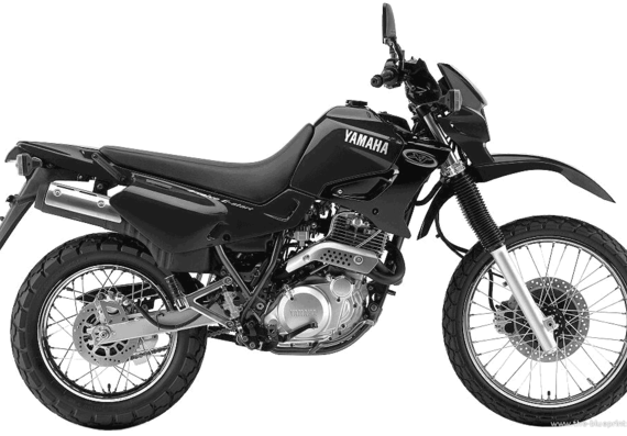 Мотоцикл Yamaha XT600E (2002) - чертежи, габариты, рисунки