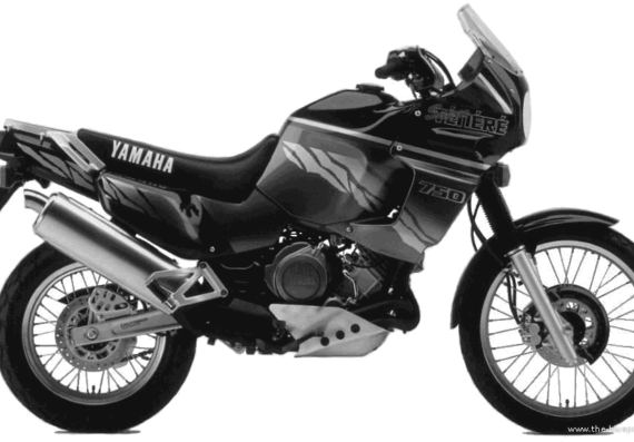 Yamaha XTZ750 SuperTenere motorcycle (1995) - drawings, dimensions, pictures