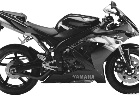 Yamaha YZF R1 motorcycle (2004) - drawings, dimensions, figures