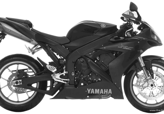 Yamaha YZF R1 SP motorcycle (2006) - drawings, dimensions, figures