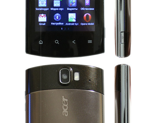 Acer Liquid Metal GSM-UMTS communicator phone - drawings, dimensions, figures