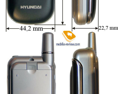 Телефон Hyundai H-MP738 - чертежи, габариты, рисунки