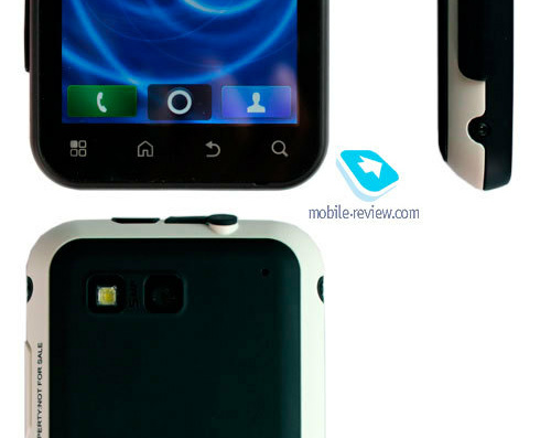 Motorola Defy MB525 phone - drawings, dimensions, figures
