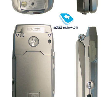 Motorola MPx220 phone - drawings, dimensions, figures