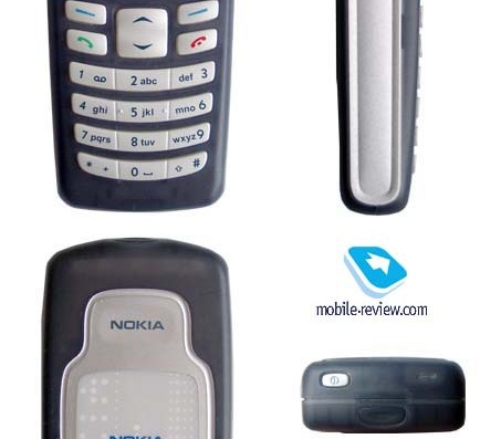 Nokia 2100 phone - drawings, dimensions, figures