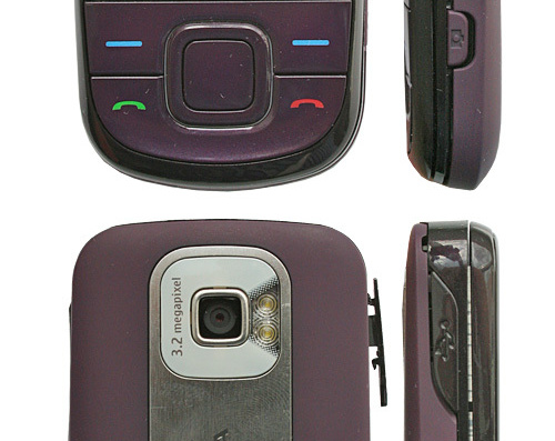 Телефон Nokia 3600 Slide - чертежи, габариты, рисунки