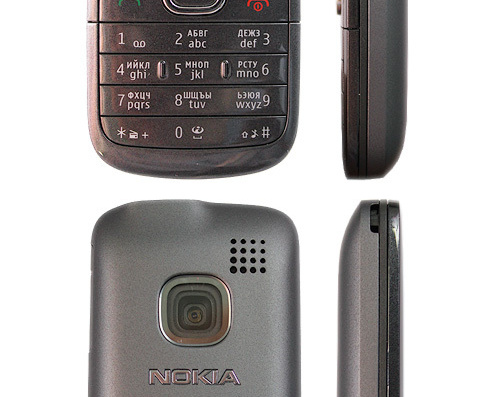 Телефон Nokia C1-01 - чертежи, габариты, рисунки