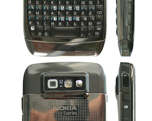 Телефон Nokia E71 - чертежи, габариты, рисунки