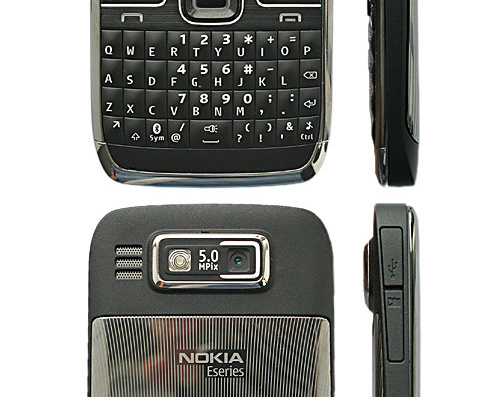 Nokia E72 phone - drawings, dimensions, figures