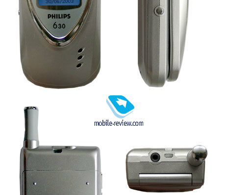 Телефон Philips 630 - чертежи, габариты, рисунки