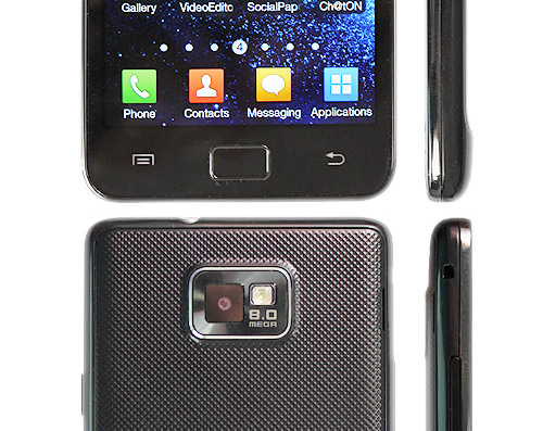 Телефон Samsung Galaxy S II i9100 - чертежи, габариты, рисунки