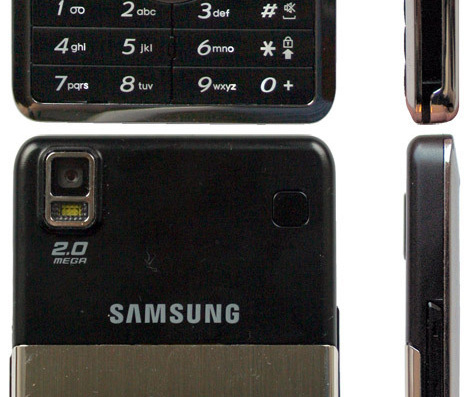Телефон Samsung P310 - чертежи, габариты, рисунки