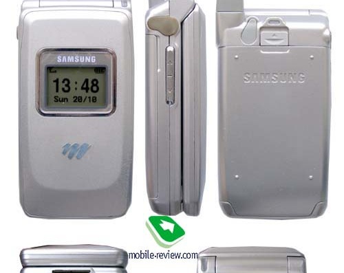 Samsung T400 phone - drawings, dimensions, pictures