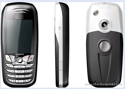 Телефон Siemens CX70 - чертежи, габариты, рисунки