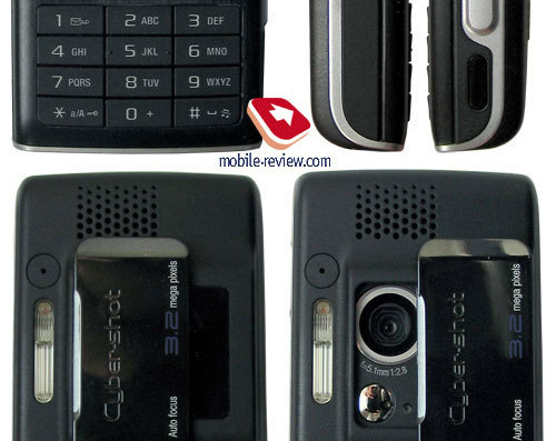 Телефон Sony Ericsson K790 - чертежи, габариты, рисунки