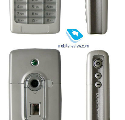 Телефон Sony Ericsson T630 - чертежи, габариты, рисунки