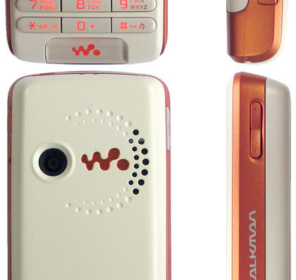 Телефон Sony Ericsson W200i - чертежи, габариты, рисунки