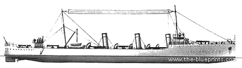 ARA Catamarca (Destroyer) - Argentina (1915) - drawings, dimensions, pictures