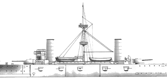 Корабль ARA General Garibaldi (Battleship)- Argentina - чертежи, габариты, рисунки