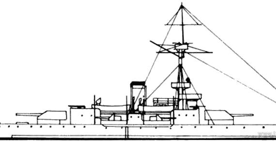 Корабль ARA Independencia (Battleship) - чертежи, габариты, рисунки