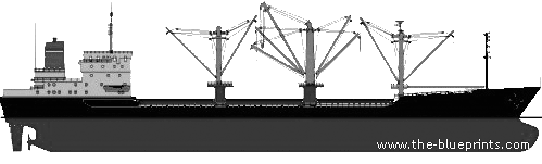 American Cargo Ship-3 - drawings, dimensions, pictures