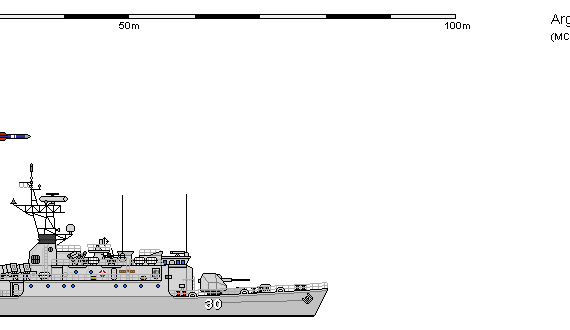 Корабль Arg FS A69 DRUMMOND - чертежи, габариты, рисунки