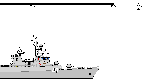 Корабль Arg FS Meko 140 ESPORA - чертежи, габариты, рисунки