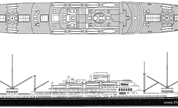Корабль Argentina Maru - чертежи, габариты, рисунки
