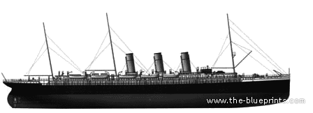 Корабль Augusta Victoria (1889) - чертежи, габариты, рисунки