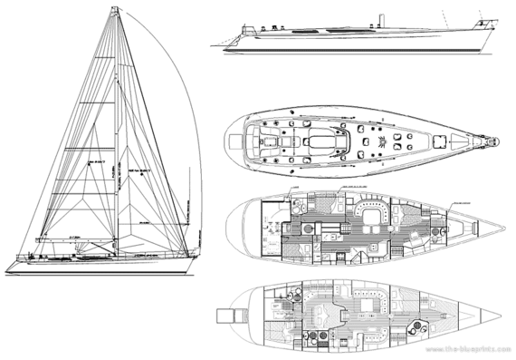 Baltic 60 marine vessel - drawings, dimensions, figures