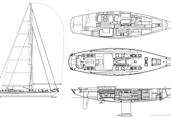 Морское судно Baltic 70 C - чертежи, габариты, рисунки