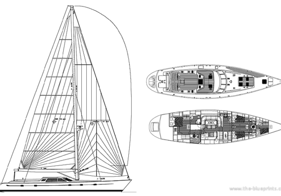 Baltic 73 marine vessel - drawings, dimensions, figures