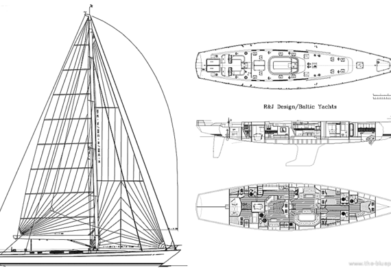 Marine vessel Baltic 97 - drawings, dimensions, figures