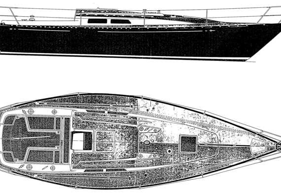 Морское судно Baltic B33 Deck - чертежи, габариты, рисунки