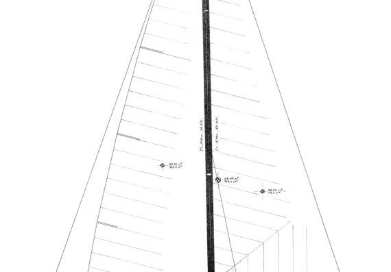 Морское судно Baltic B38DP sailplan - чертежи, габариты, рисунки