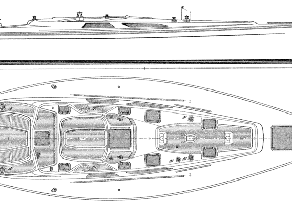 Морское судно Baltic B52 Deck - чертежи, габариты, рисунки