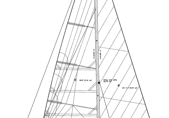 Baltic B52 Sailplan - drawings, dimensions, pictures