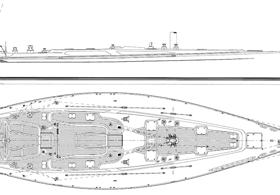 Морское судно Baltic B64 Deck - чертежи, габариты, рисунки